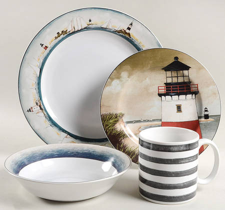 By The Sea (Made In Indonesia) 4 Piece Place Setting