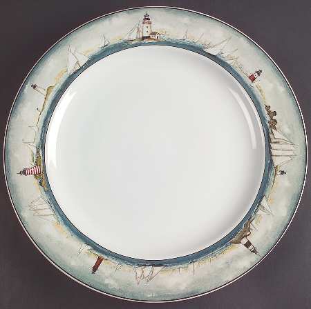By The Sea (Made In Indonesia) 12" Chop Plate (Round Platter)