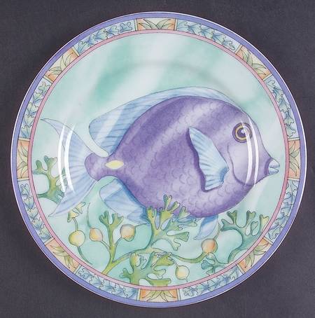 Sea Garden Salad/Dessert Plate