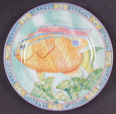 Sea Garden Salad/Dessert Plate