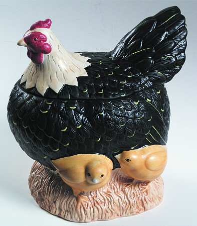 Henny Penny Figural Cookie Jar & Lid
