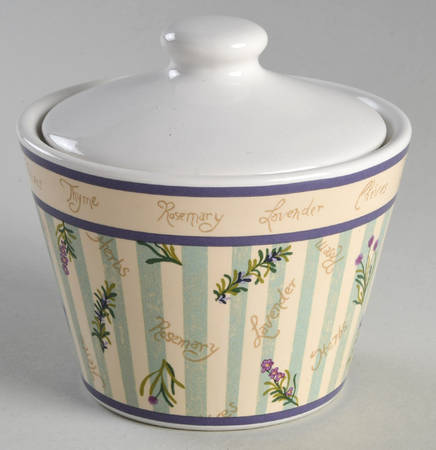 Herb Garden Sugar Bowl & Lid