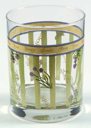 Herb Garden Glassware Double Old Fashioned