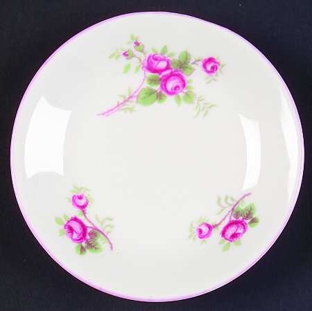 Rose Spray Smooth (Ovide Shape) Butter Pat