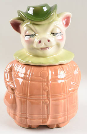 Winnie Pig Bank Head Cookie Jar #2