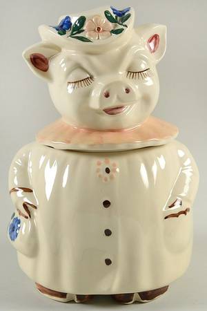 Winnie Pig Cookie Jar & Lid #3