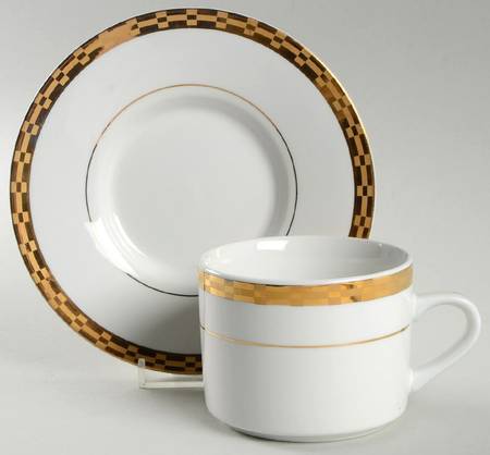 Flat Cup & Saucer Set