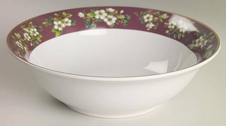 Splendor Burgundy 9" Round Vegetable Bowl