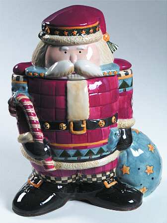 Nutcrackers Figural Cookie Jar & Lid