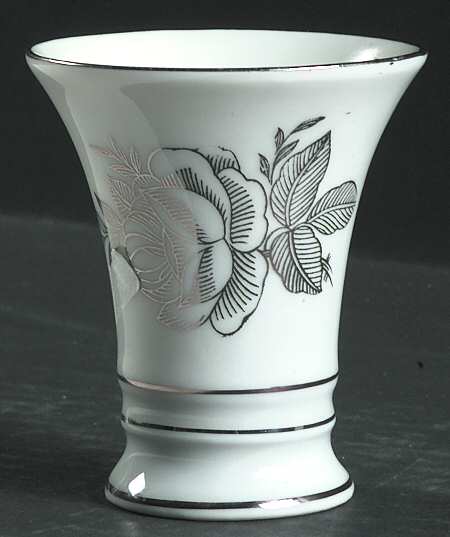 Platinum Elegance (Floral) Small Vase
