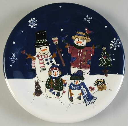 Snow Friends Salad Plate