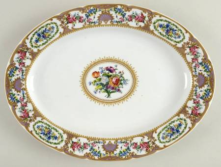 Sevres 14" Oval Serving Platter