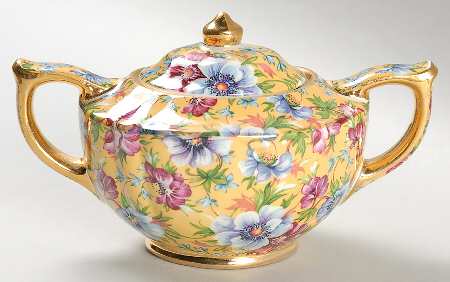 Sophie Chintz Sugar Bowl & Lid