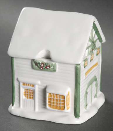 Christmas Valley Figural Sugar Bowl & Lid