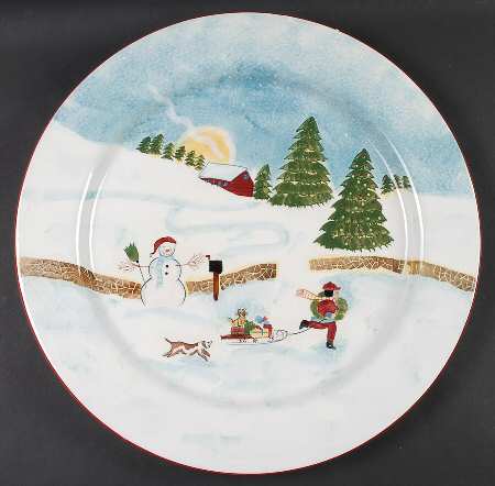 Christmas Valley 16" Chop Plate (Round Platter)