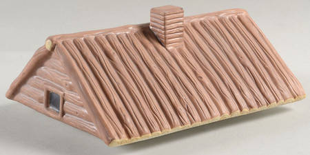 Log Cabin Lid for Figural Cookie Jar