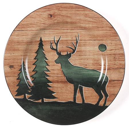 Log Cabin Salad/Dessert Plate