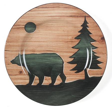 Log Cabin Salad/Dessert Plate