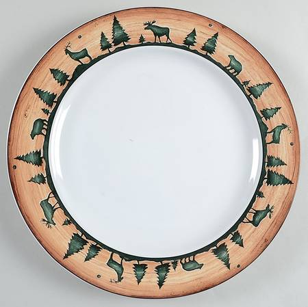 Log Cabin 12" Chop Plate (Round Platter)