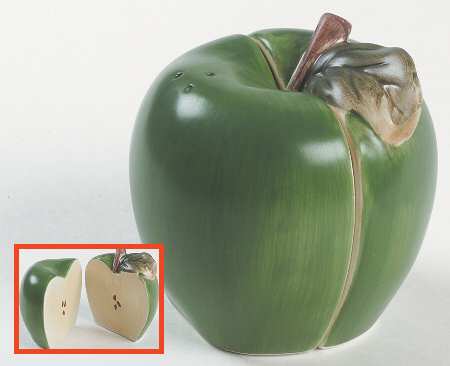 Apple Orchard Figural Salt & Pepper Set