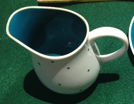 Raised Spot Blue Creamer