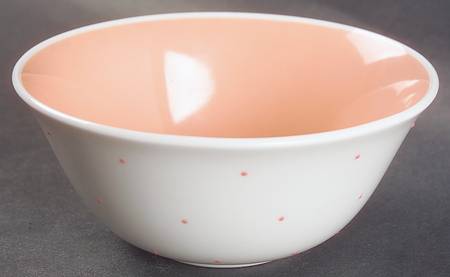 Raised Spot Pink Open Sugar Bowl