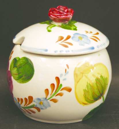 Belle Fiore Mustard Jar & Lid