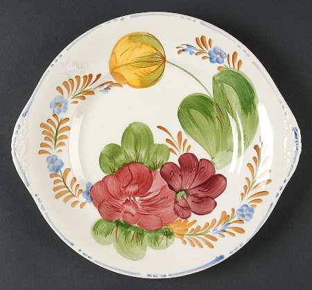 Belle Fiore Handled Cake Plate