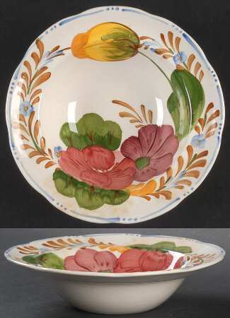 Belle Fiore Rim Cereal Bowl