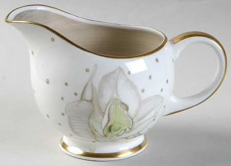 Magnolia Grey (Gold Trim) Creamer