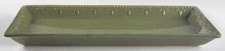 Sorrento Oregano (Green) 18" Rectangular Serving Platter by Signature