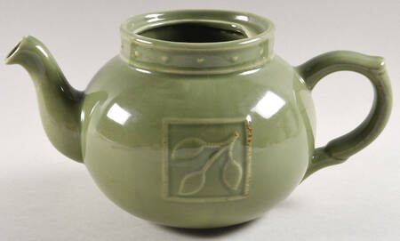 Sorrento Oregano (Green) Teapot No Lid