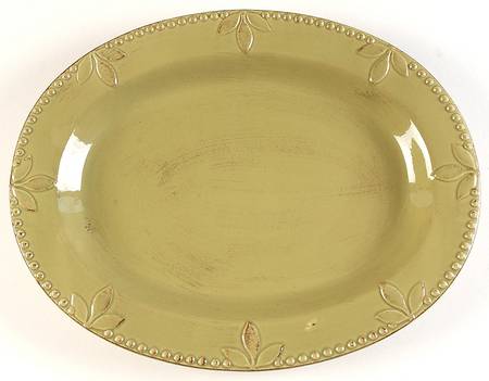 Sorrento Oregano (Green) 14" Oval Serving Platter