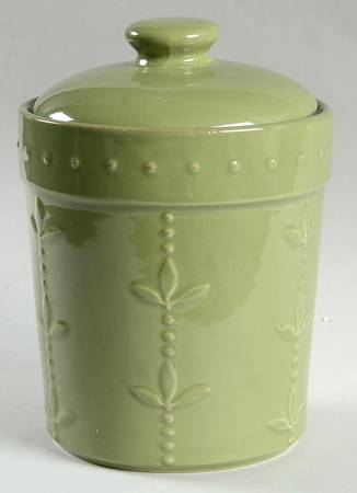 Sorrento Oregano (Green) Medium Canister & Lid