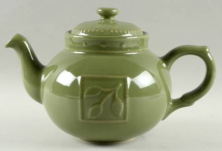 Sorrento Oregano (Green) Teapot & Lid