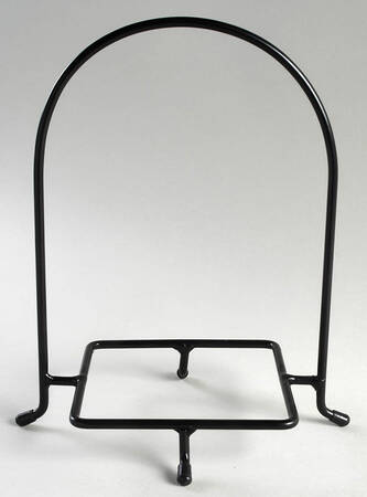 Sorrento Beaujolais (Burgundy) Metal Caddy for Set of 8 Square Bread & Butter Pla