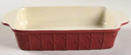 Sorrento Beaujolais (Burgundy) 9" Rectangular Baker by Signature