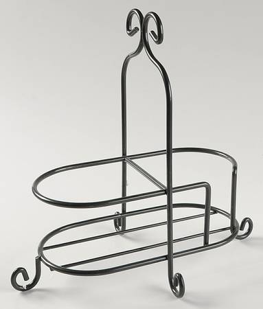 Sorrento Beaujolais (Burgundy) Metal Stand for Creamer & Sugar Set