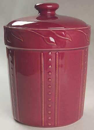 Sorrento Beaujolais (Burgundy) Large Canister & Lid