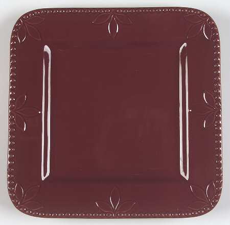 Sorrento Beaujolais (Burgundy) Square Dinner Plate