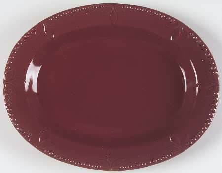 Sorrento Beaujolais (Burgundy) 14" Oval Serving Platter