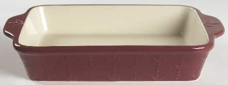 Sorrento Beaujolais (Burgundy) 13"  Rectangular Baker