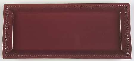 Sorrento Beaujolais (Burgundy) 18" Rectangular Serving Platter by Signature