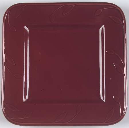 Sorrento Beaujolais (Burgundy) Square Salad Plate