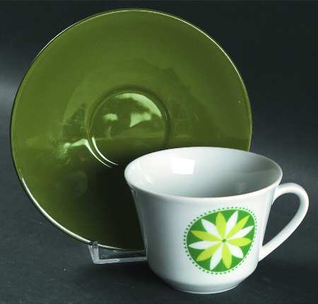 48664 Flat Cup & Saucer Set
