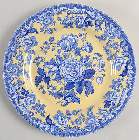 Blue Room Garden Collection (Yellow Background) Luncheon Plate