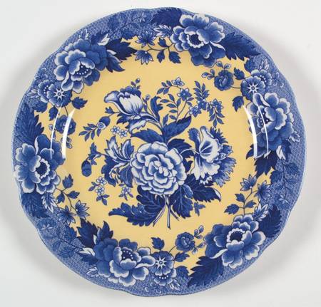 Blue Room Garden Collection (Yellow Background) Dinner Plate