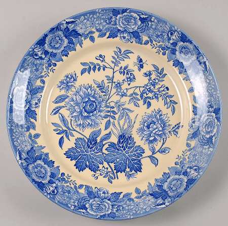 Blue Room Garden Collection (Yellow Background) 12" Chop Plate (Round Platter)