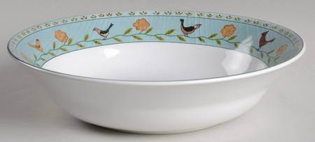Birdhouses 9" Round Vegetable Bowl