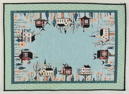 Birdhouses Cloth Placemat